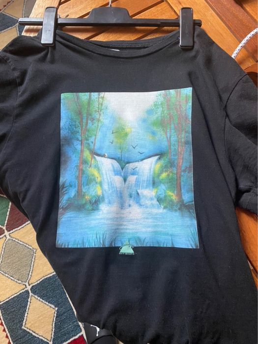Tricou Off-White Waterfall + punga
