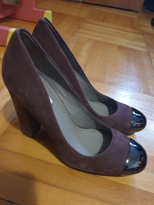 Pantofi eleganti dama piele intoarsa Geox