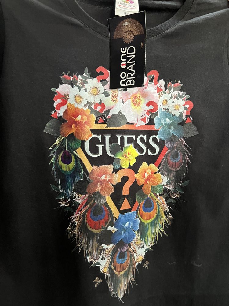 Тениска GUESS от NoOne Brand бяла