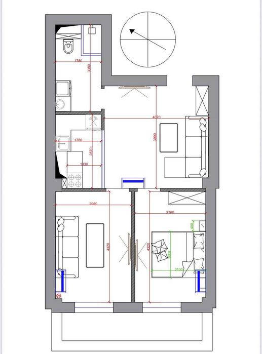 Продаётся 2-х комнатная квартира в ЖК Royal House