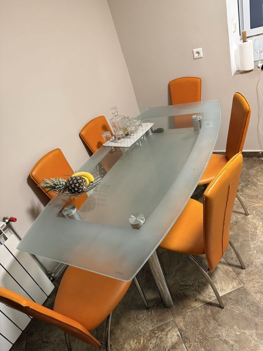 Masa de sticla bucatarie/sufragerie