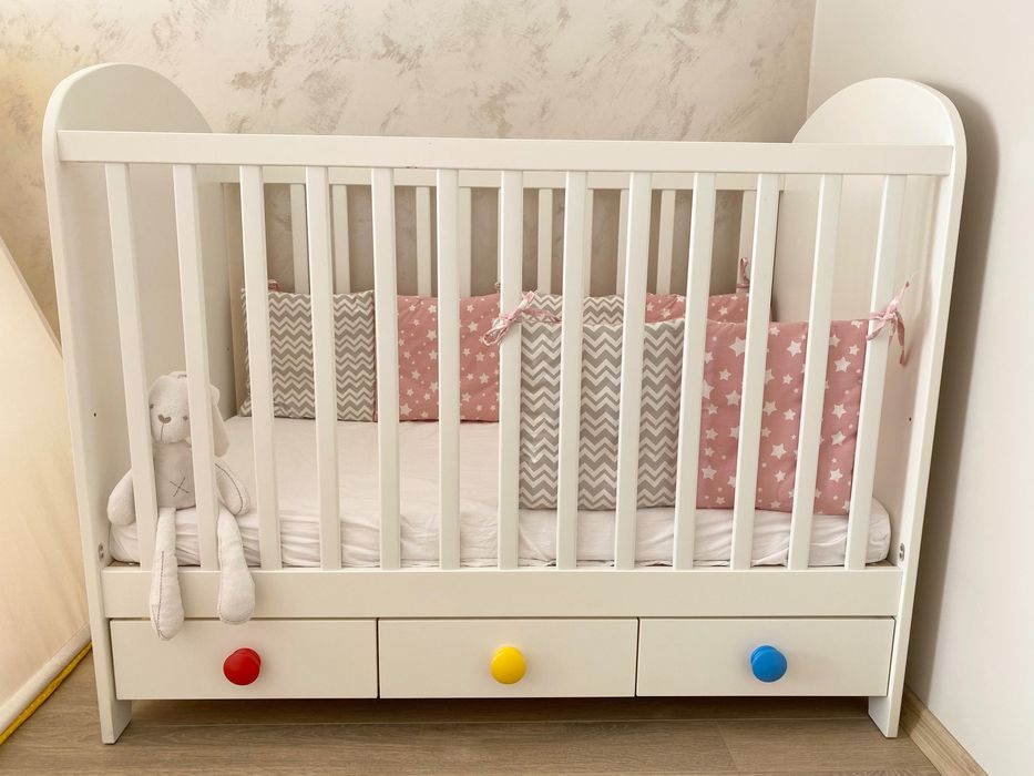 Бебешко креватче IKEA Gonatt с матрак