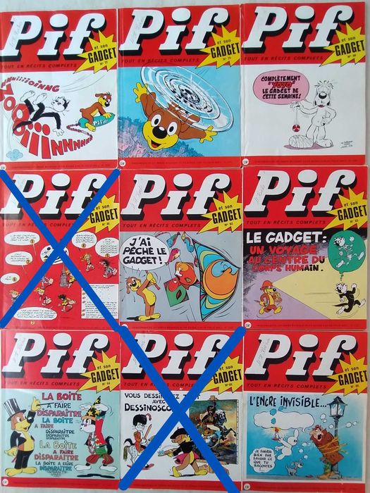 Списания Pif Gadget в много запазено състояние.