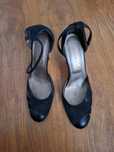 pantofi dama negri din piele