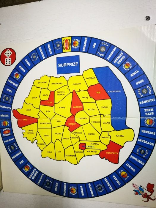 Joc de masă President anii '90, românesc, stil Monopoly.