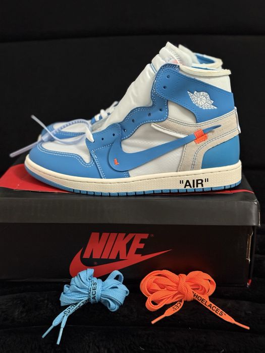 Jordan 1 Off white Uni blue marimea 45