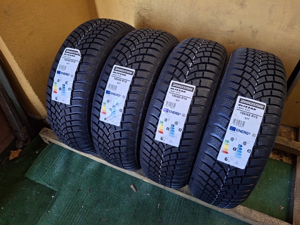 195 65 15 Bridgestone DOT 2021 iarna NOI