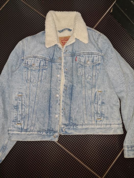 Geacă Levis denim îmblănită