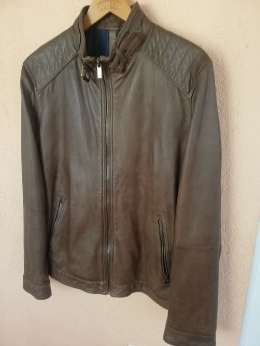 Geaca piele bărbati Massimo Dutti Xl