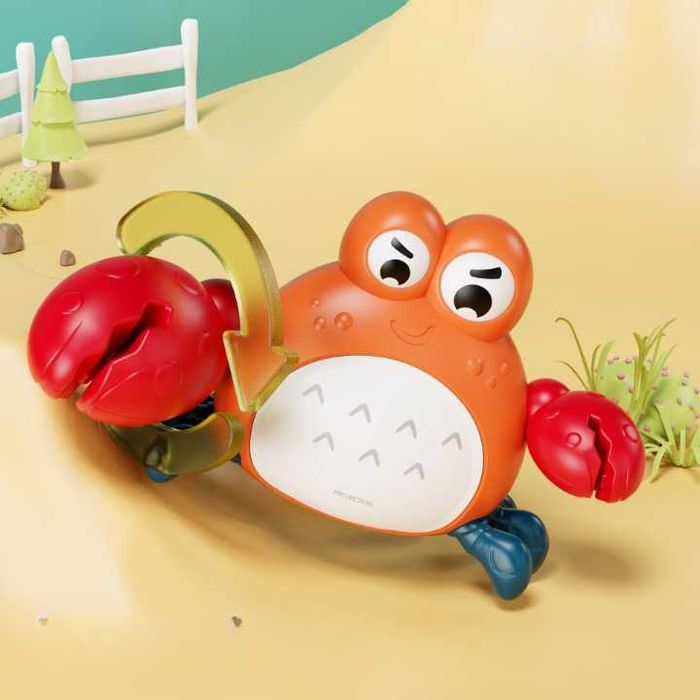 Crab interactiv, jucarie , lampa de veghe, povesti si suport foto