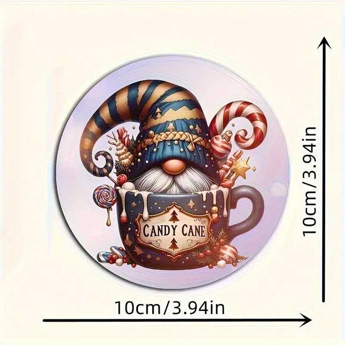 Големи дървени магнитчета за Коледа - гномове