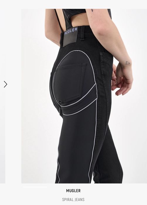Mugler spiral jeans