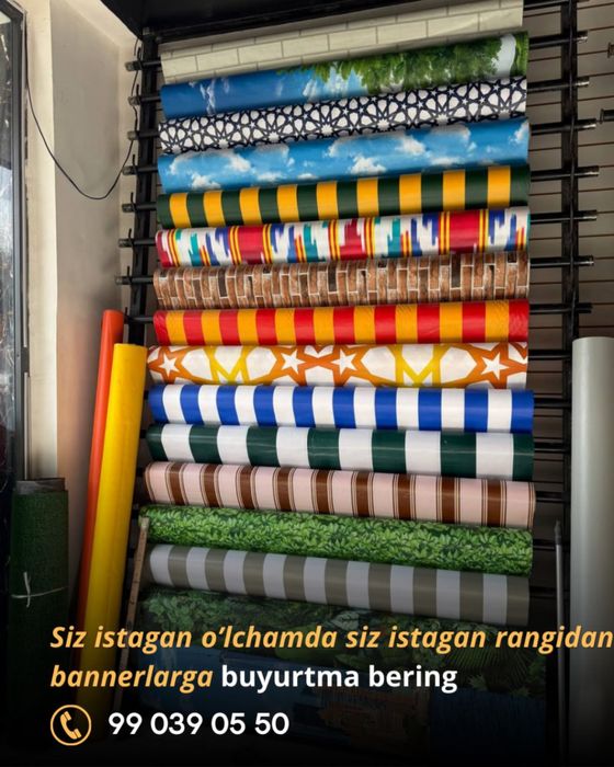 Optom Banner avto tent setka brizent suniy gazon 1metrdan 4metrgacha