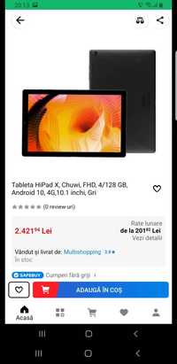 Tableta chuwi hipad x