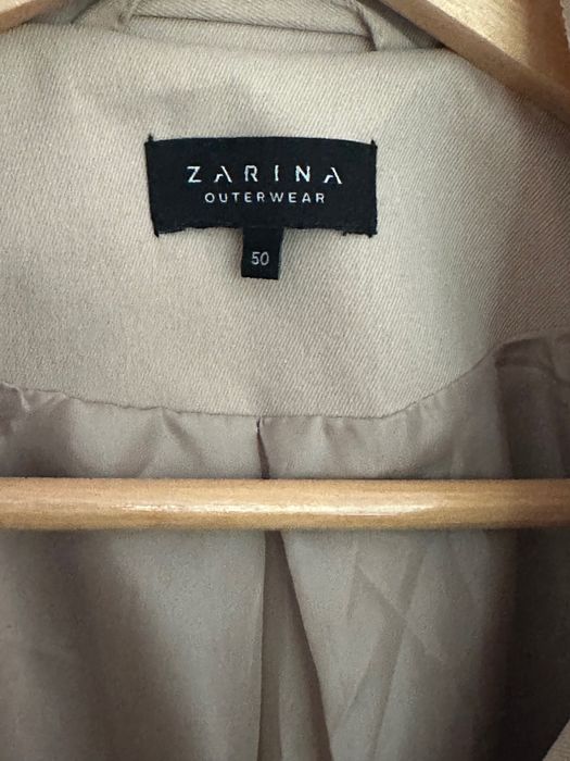 Бежов памучен тренч Zarina