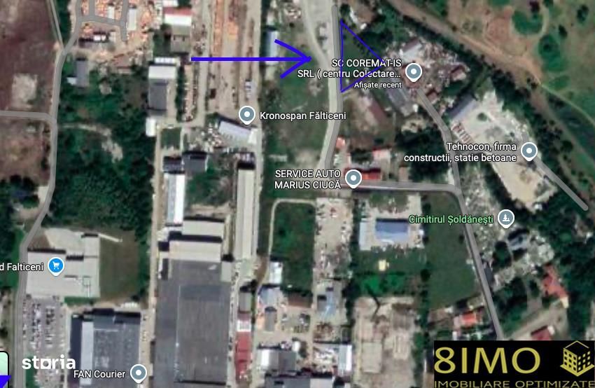 Teren 1400mp de vanzare Falticeni