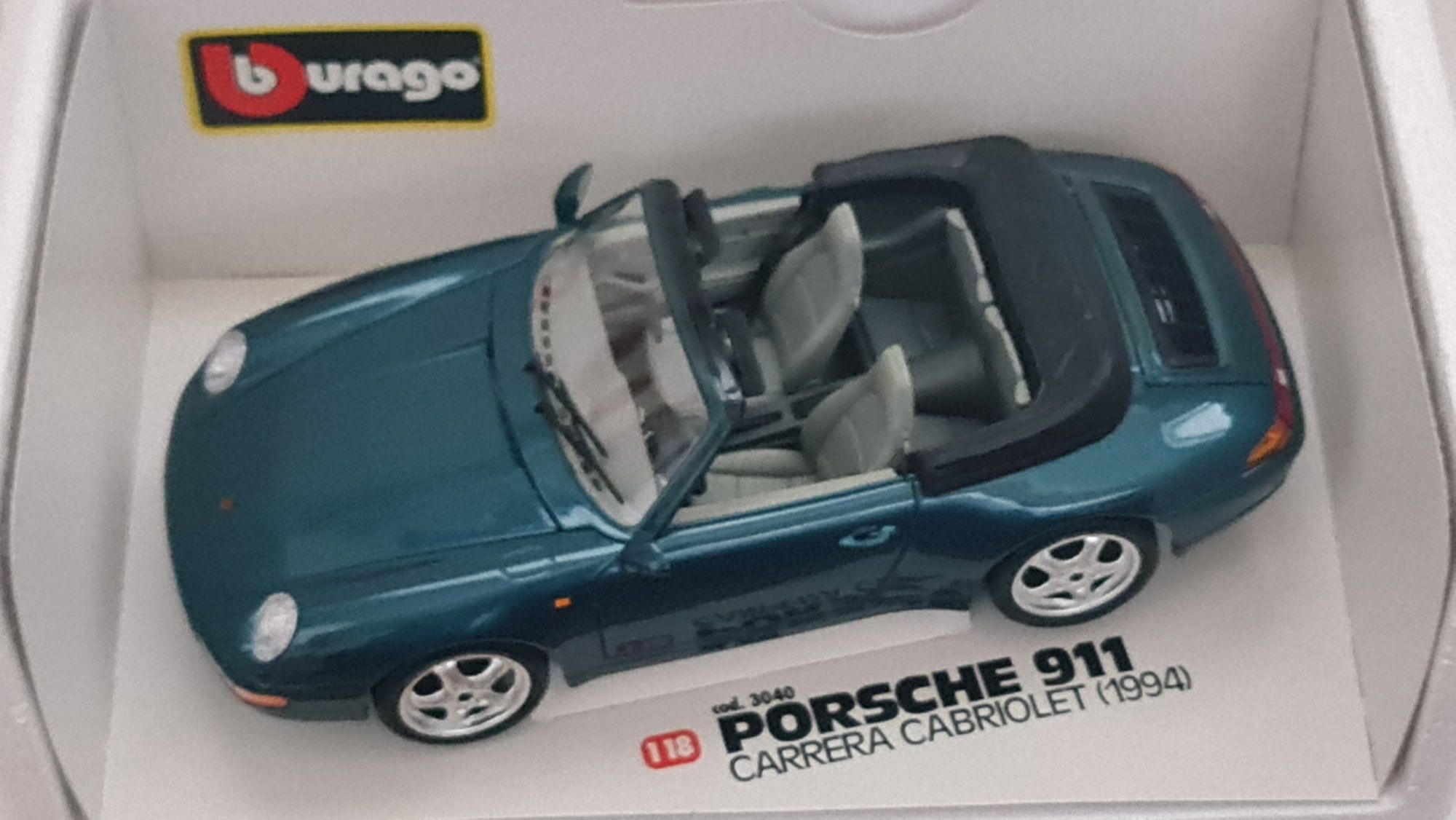CABRIOLET CORVETTE ( 1957 ) MAISTO PORSCHE 911 Bburago Italy 1.18 м.
