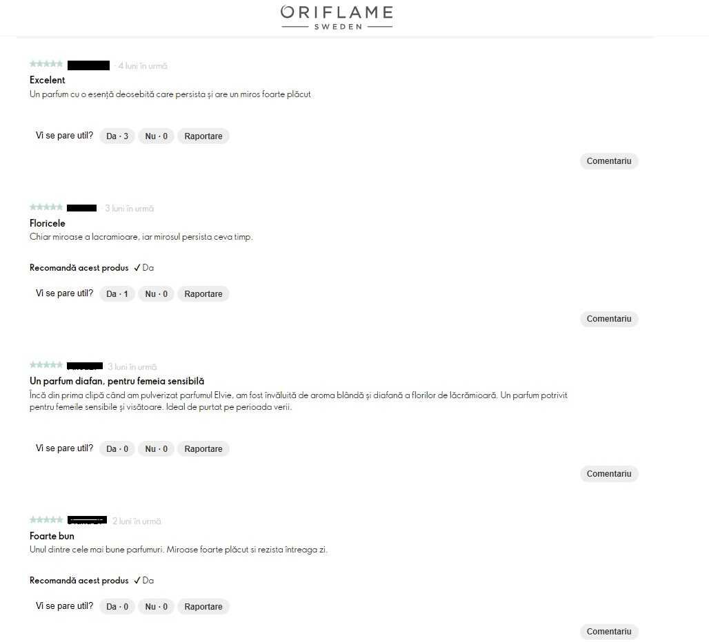 Apă de parfum Volare/ Apă de toaletă Elvie (Oriflame)