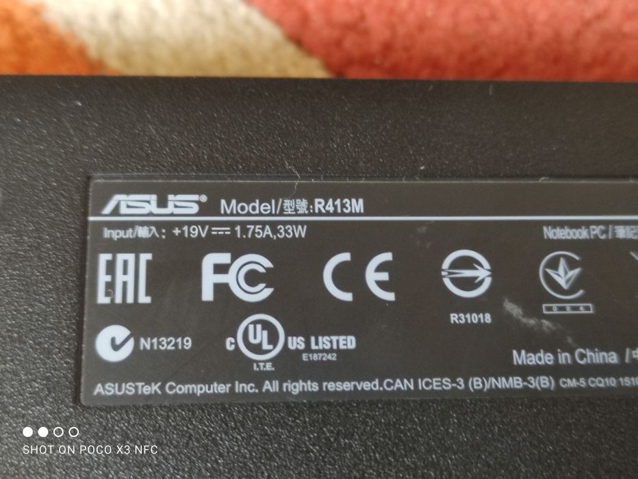 Carcasa Completa + Tastatura + Balamale - Asus R413m