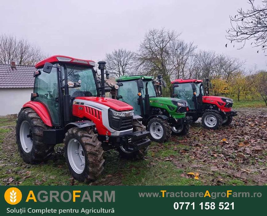 Tractor Nou 70 CP 90 CP 4WD 4x4 - Cabina cu AC si Incalzire NOI 2025