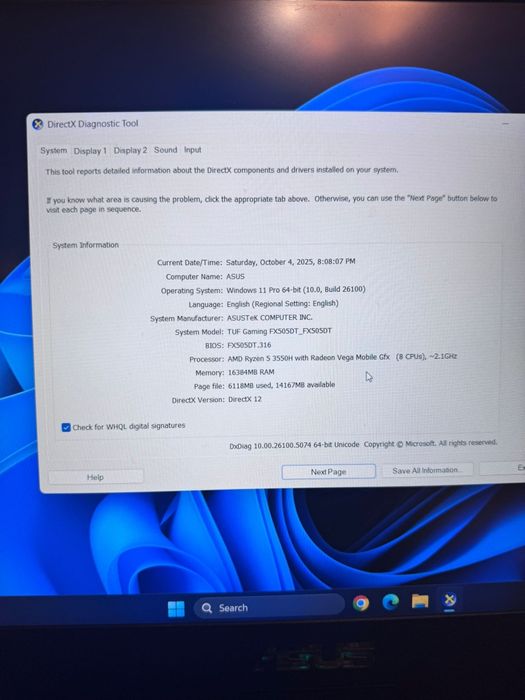 Vand/Schimb Laptop Gaming ASUS TUF FX505DT