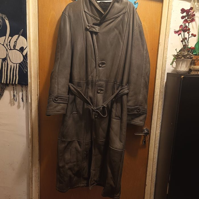 Cojoc piele blana naturala  lung Austria