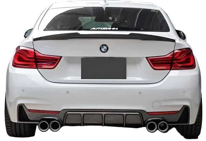 Difuzor Bara Spate M Performance BMW F32 F33 F36, Evacuari Duble Quad