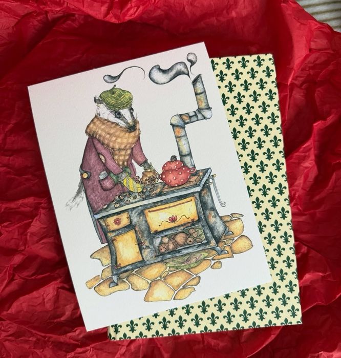 Ръчно рисувани картички с уникални илюстрации  за специални моменти.