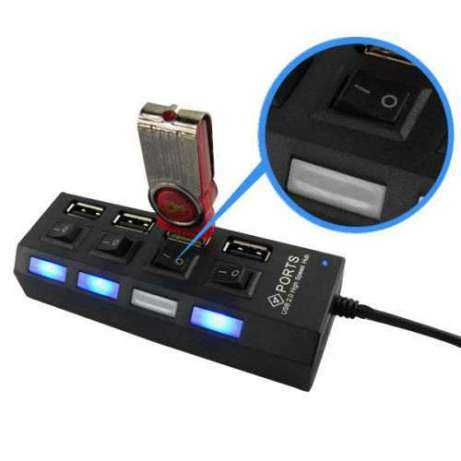 USB разклонител със 4,7 и 10 порта със копчета за изключване