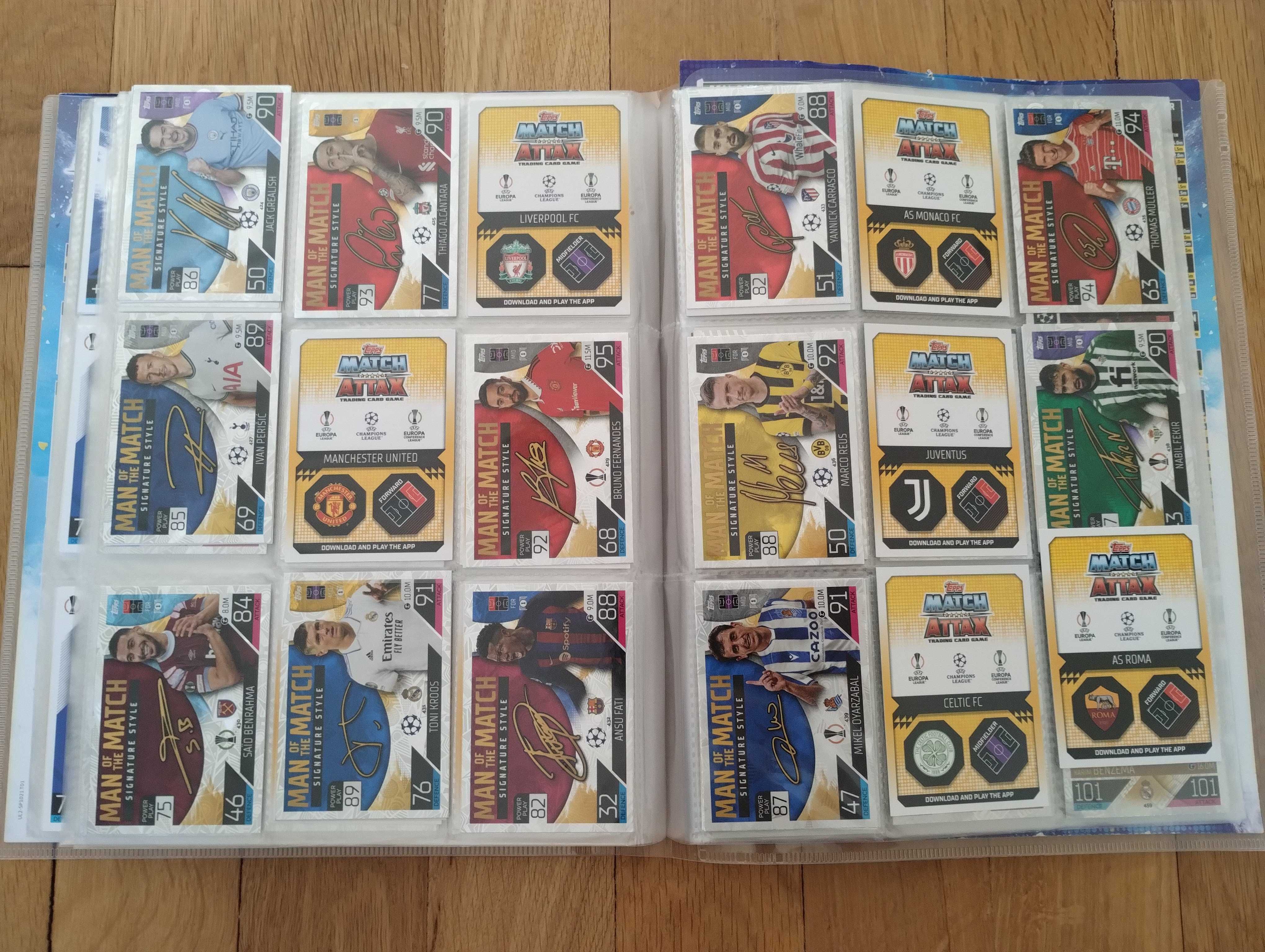 Албум Match Attax 2022/2023 - 90% събран