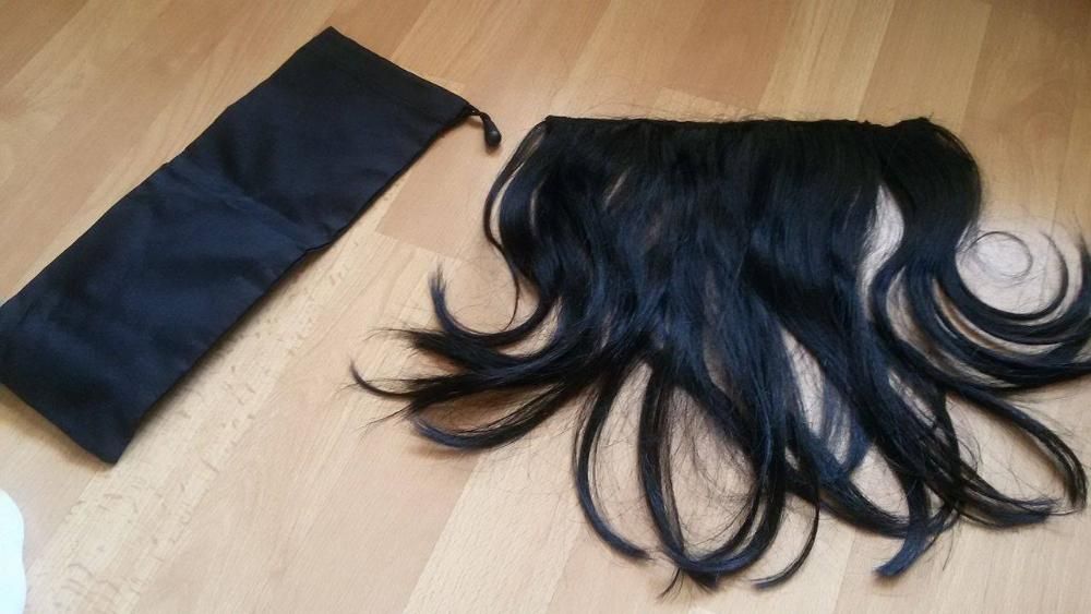 100 % Естествена индийска Реми коса черна купувана от Ванет