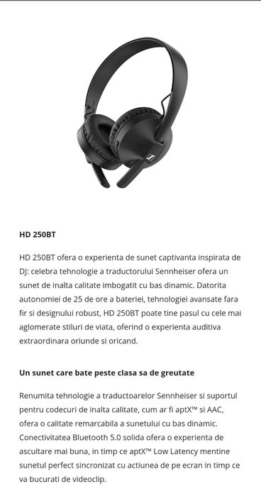 Căști wireless Sennheiser