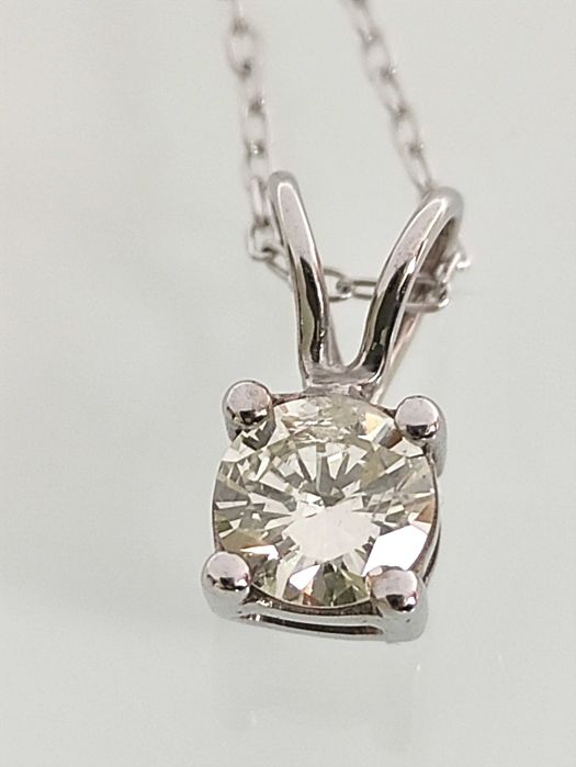 Pandativ aur 14k cu Diamant 0,45ct certificare GIA
