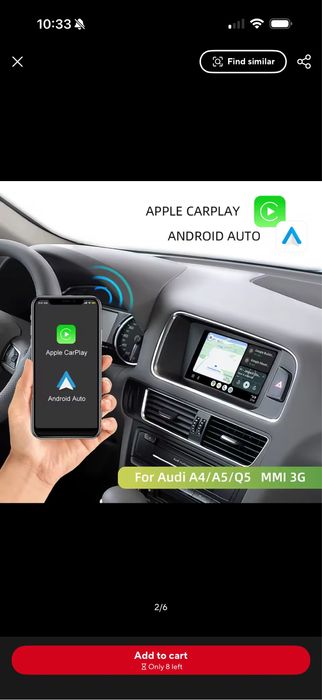 Montaj inclus Modul Carplay/Android Auto Audi A4/A5/Q5