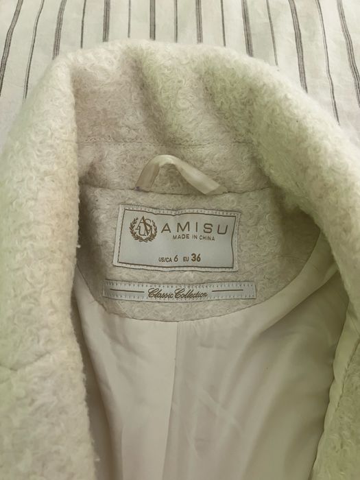 Бяло палто размер S