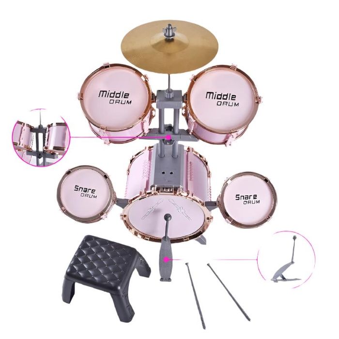 Set de tobe pentru copii, culoarea roz, NOI