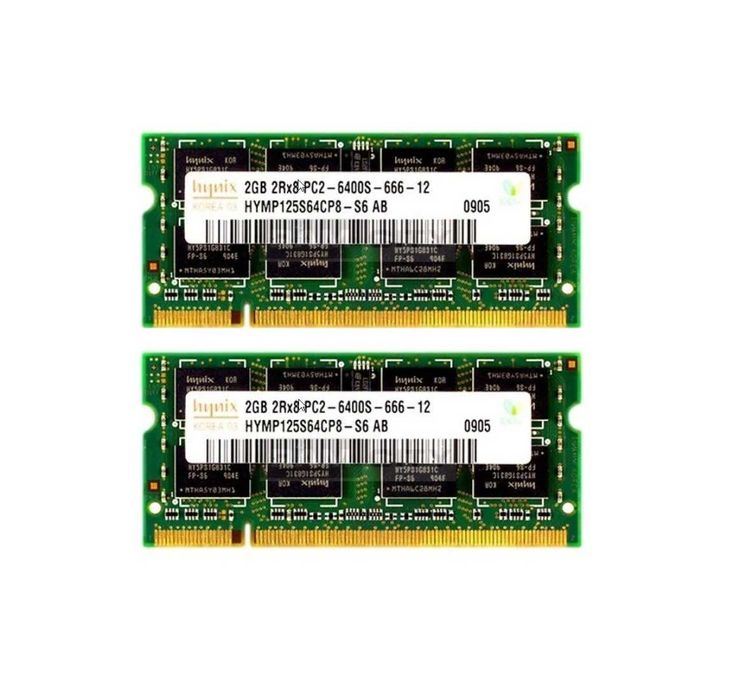 4 GB DDR2 - Hynix HYMP125S64CP8 - S6, 800 MHz (2 buc.  2 GB)