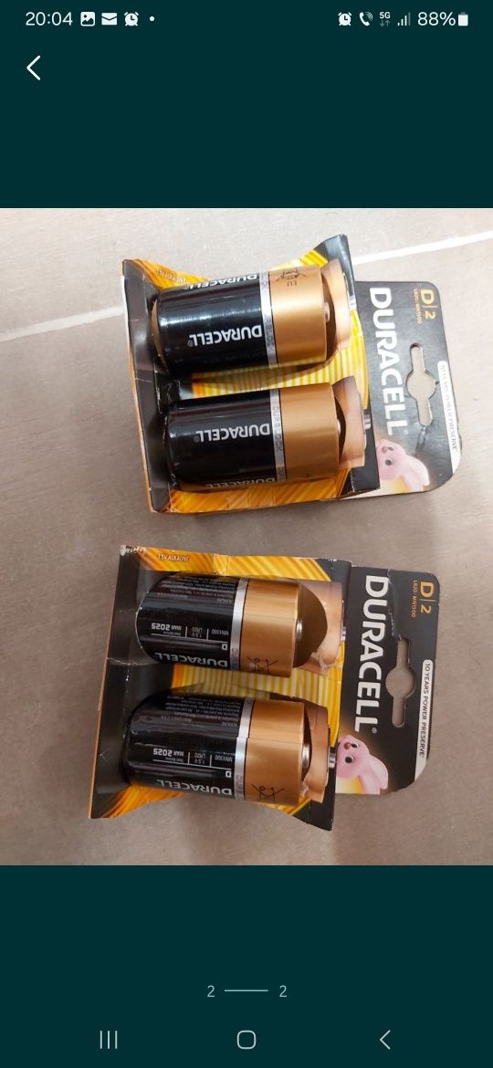 Baterii noi noute Nefolosite Duracell