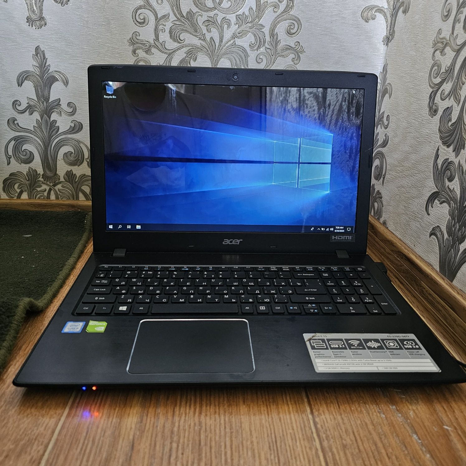 Noutbuk Acer Aspire E15