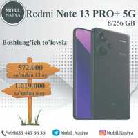 Muddatli to'lov Redmi Note 13 PRO + 5G  8/256GB Boshlang'ich to'lovsiz
