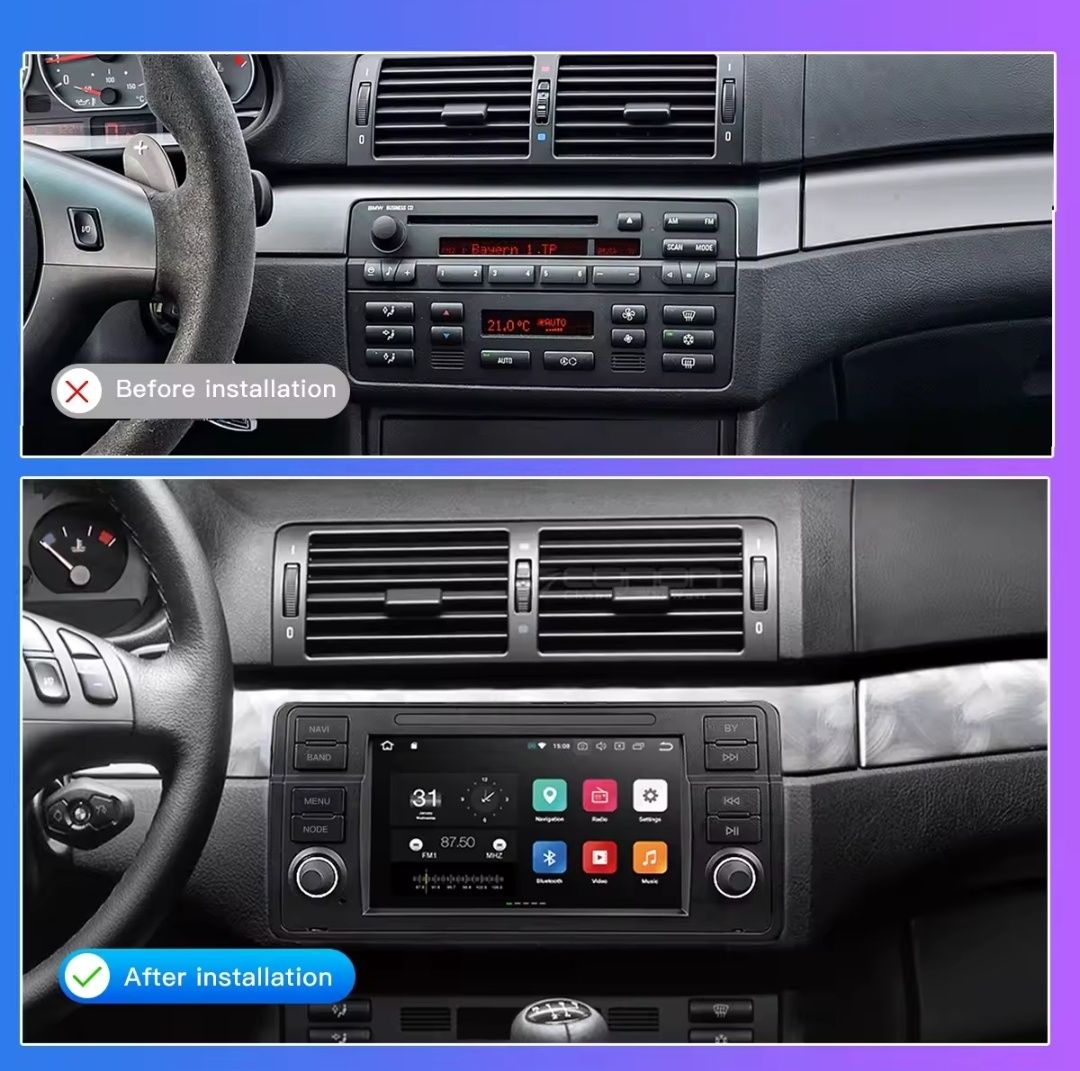 Navigatie dedicata , android, BMW E46 model 318/320/325/330/335