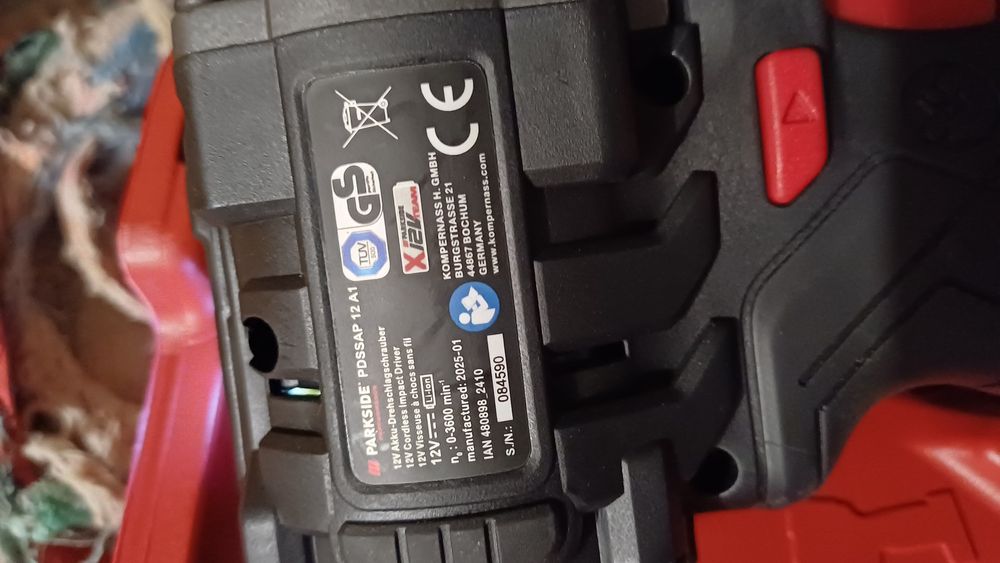 Set Impact PARKSIDE 12V Brushlees baterie încărcător 5 ani garanție