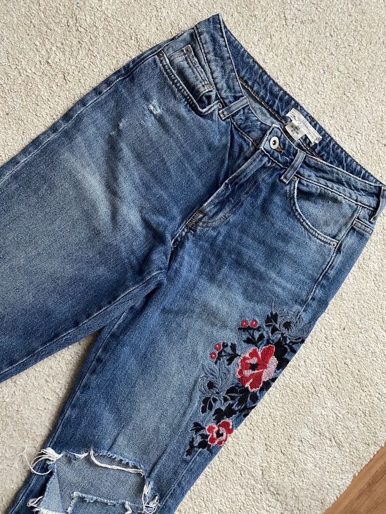 Livrare gratuita blugi / Jeans mom fit Pull&Bear H&M masura 36