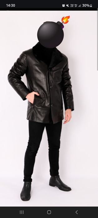 Продам мужские кожаные норковый куртка