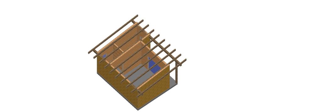Tiny house 5800€ pe structura de lemn timber frame