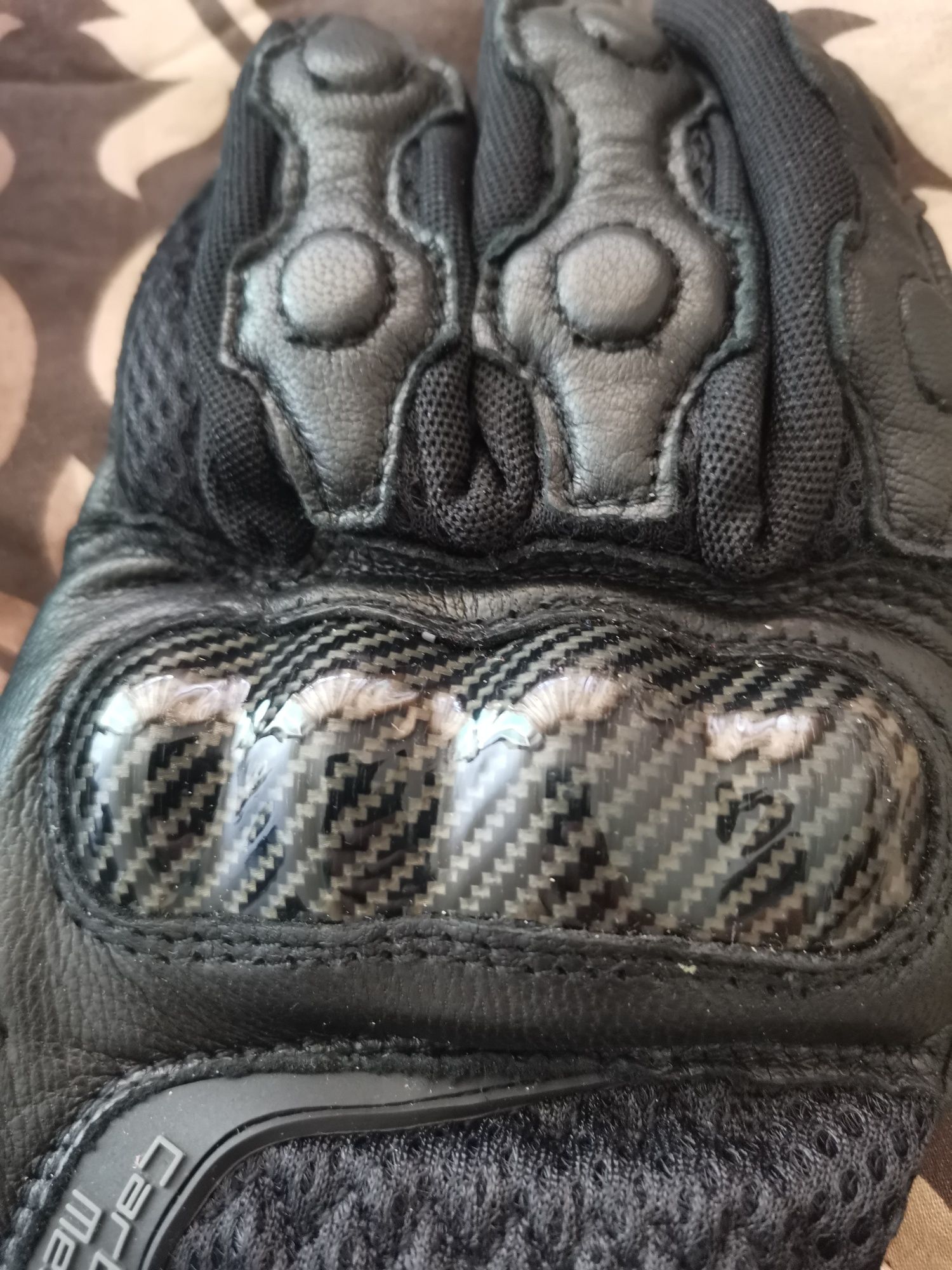 Кожени Ръкавици за мотор IXS Carbon Mesh 3