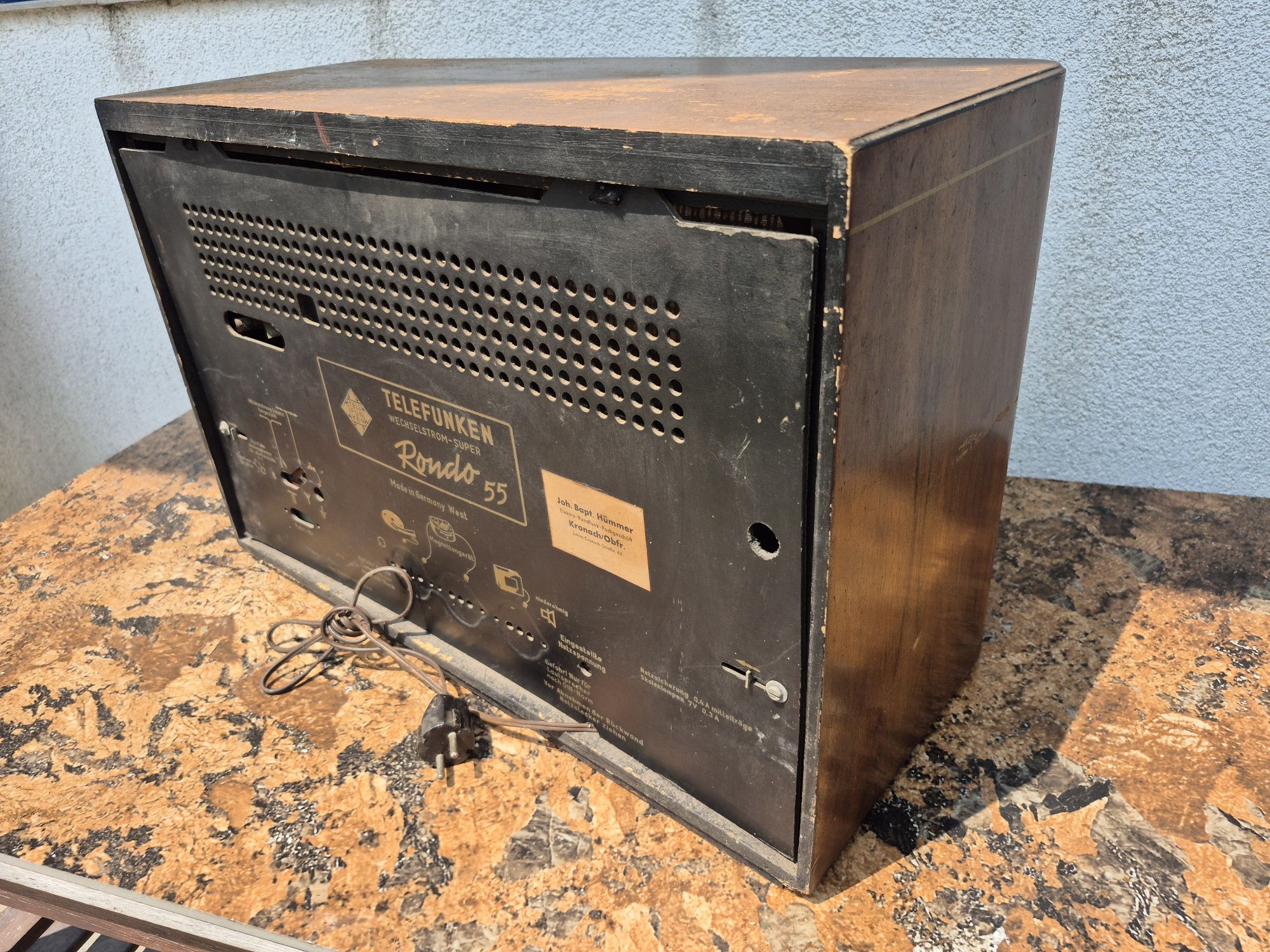 Radio lampi marca Telefunken model Rondo 55,made in Germany fab.1954
