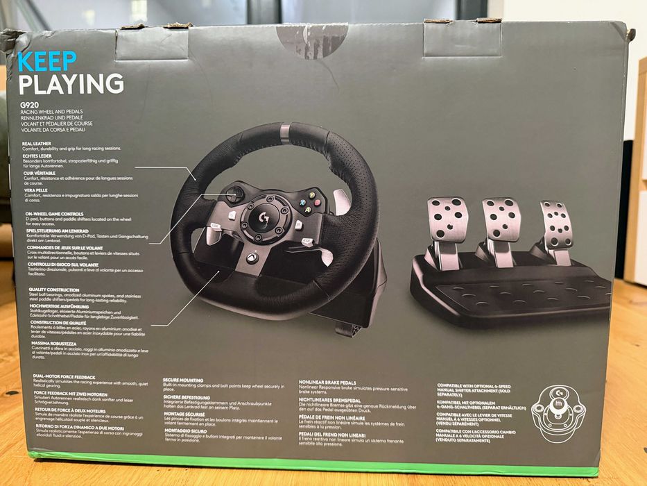 Logitech G920 volan gaming compatibil PC / Xbox One - Nou, SIGILAT