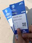 Ozbekiston  VA Qatar oyini uchun bilet
