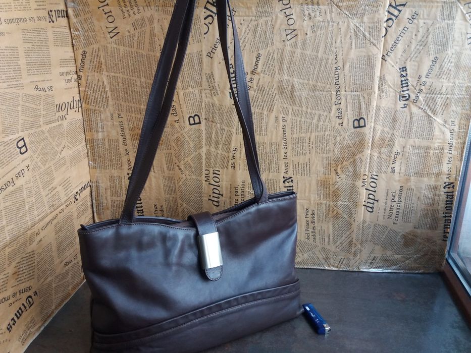 дамска чанта,кожена торба-кафява естествена кожа